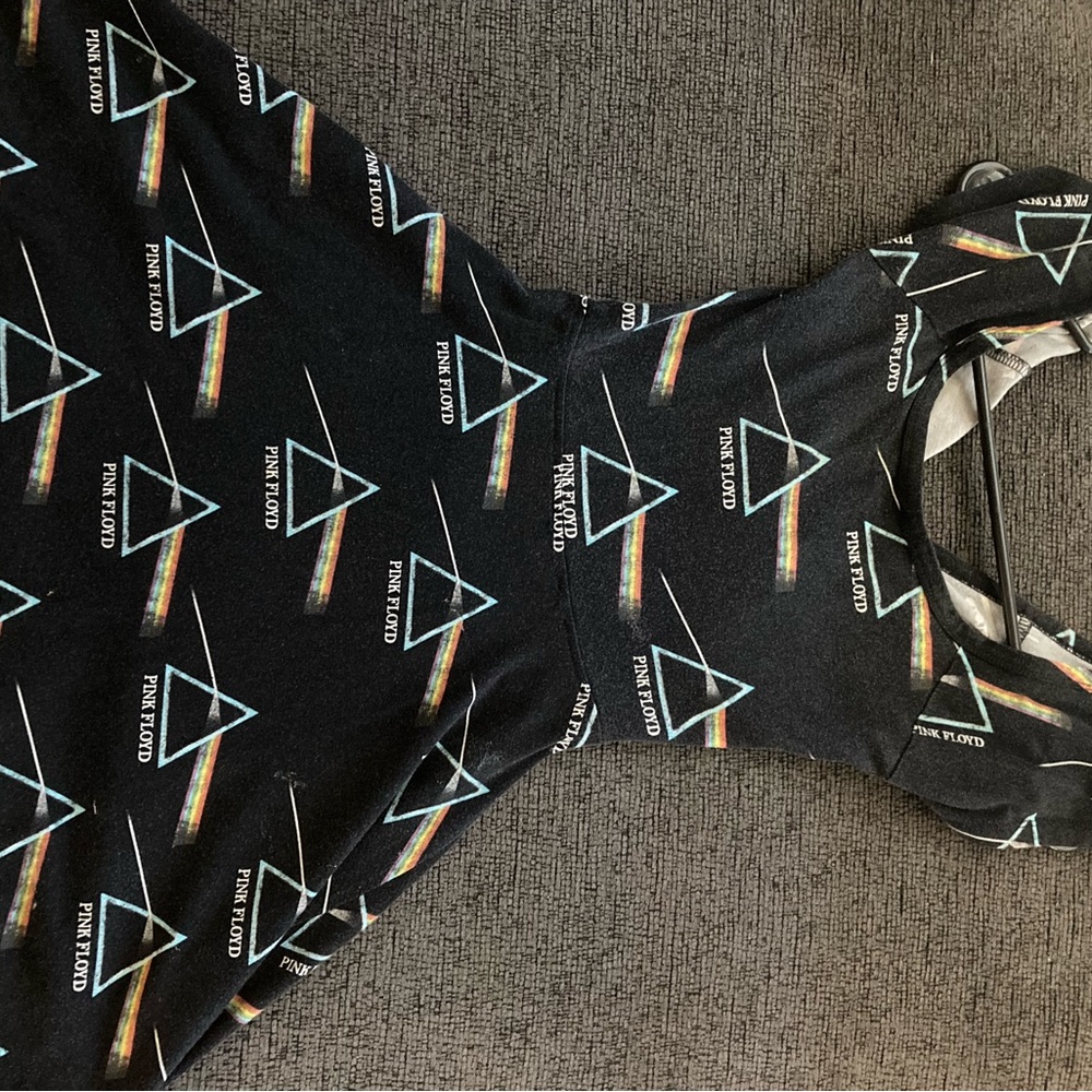 Pink Floyd dark side of the mood album logo dress. Size small.